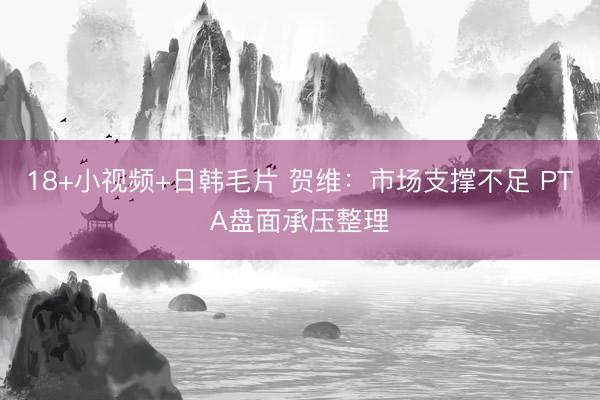 18+小视频+日韩毛片 贺维：市场支撑不足 PTA盘面承压整理