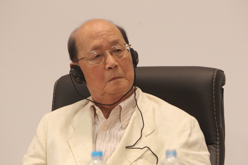 马振骋（1934.3~2025.11.17）。摄影记者任玉明拍摄于2014年上海国际文学周