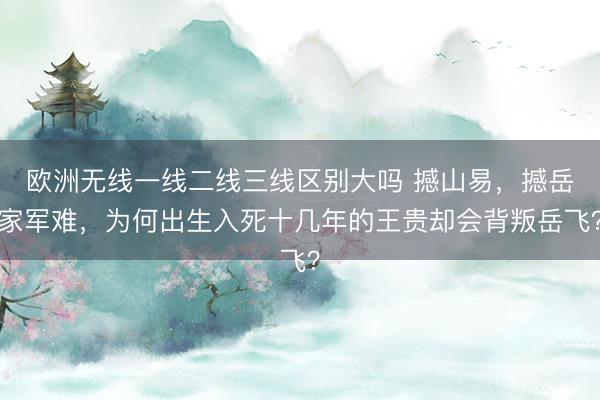 欧洲无线一线二线三线区别大吗 撼山易，撼岳家军难，为何出生入死十几年的王贵却会背叛岳飞？