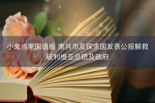 小鬼当家国语版 南共市及探求国发表公报解救玻利维亚总统及政府